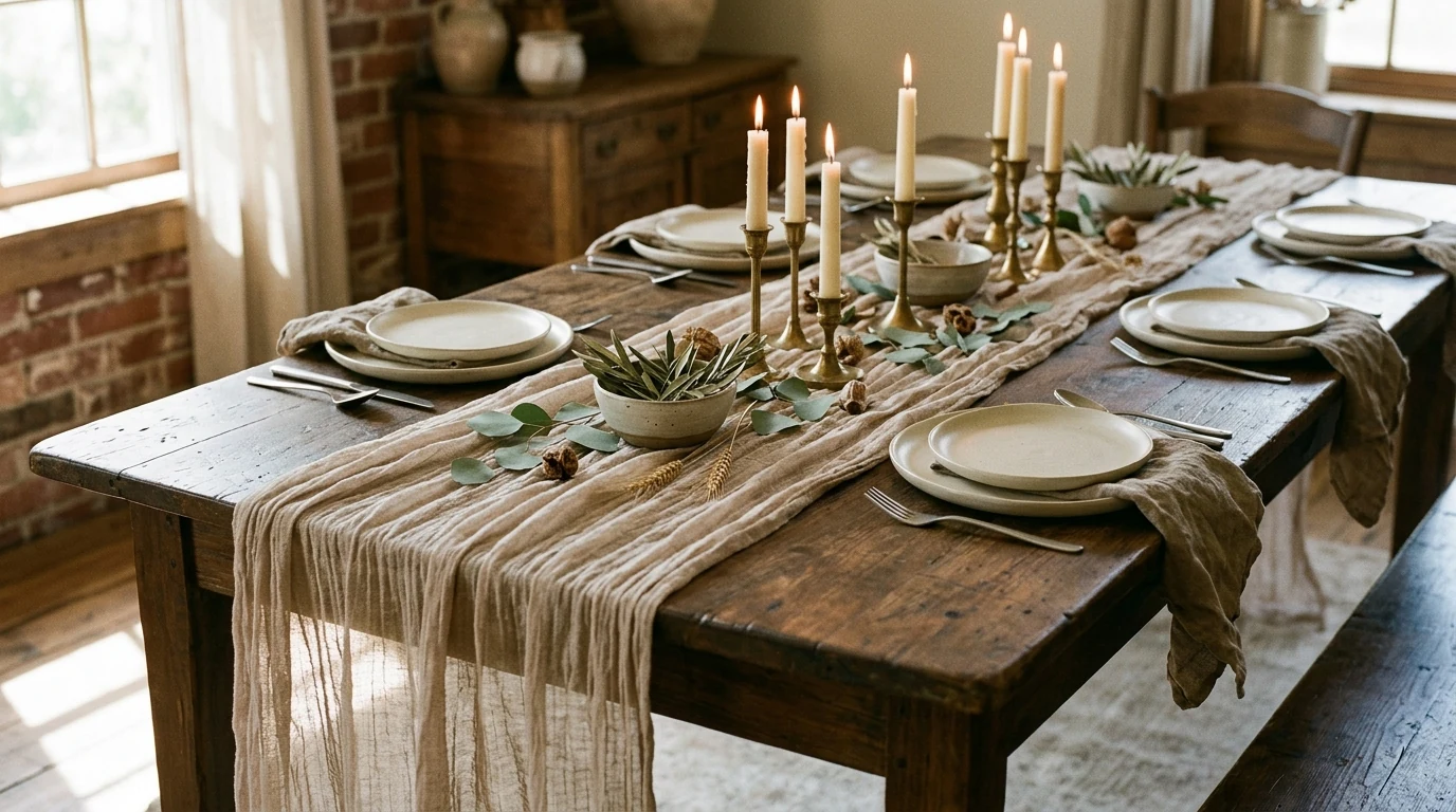 Rustic Cheesecloth Table Runners: Styling, Sizing & Care