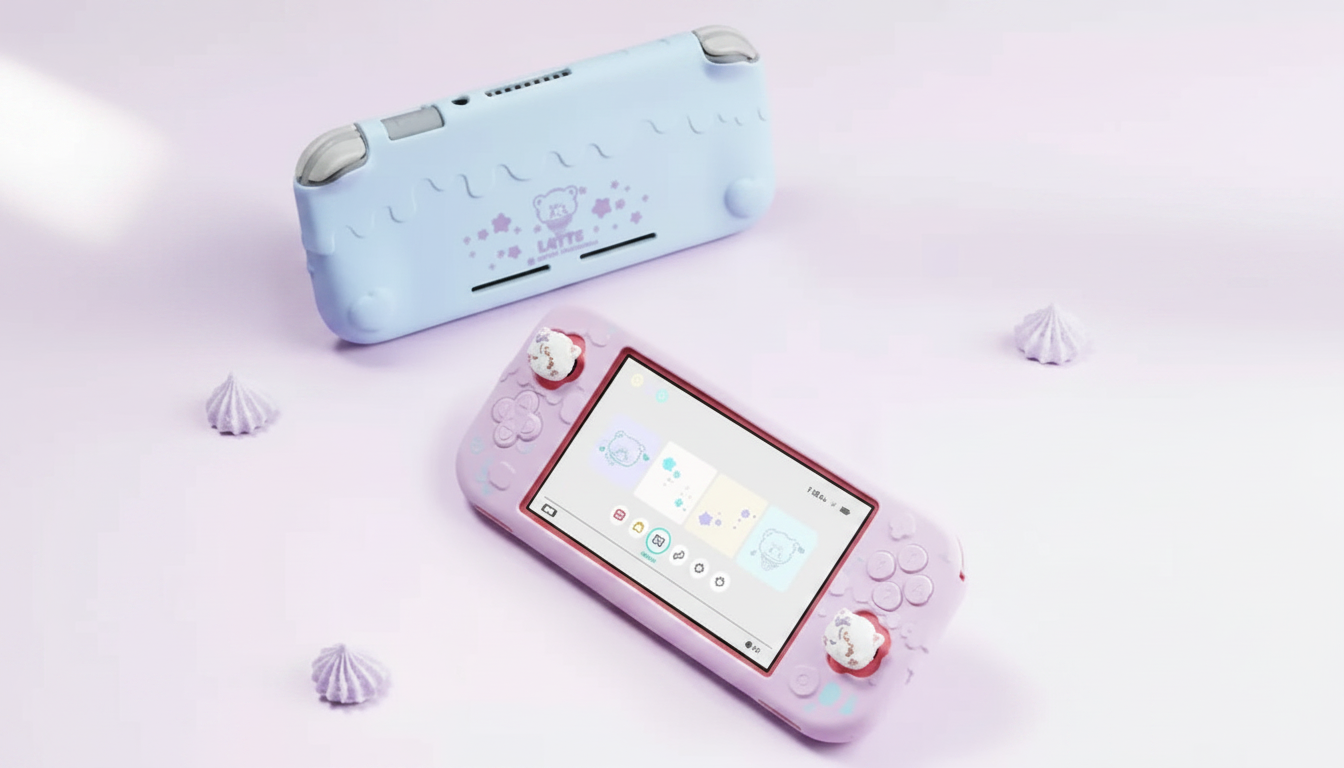 Sweet Ice Cream Switch Lite Case + Thumb Grips