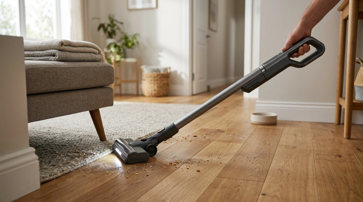 20Kpa Cordless Stick Vacuum: Lightweight Power + LED