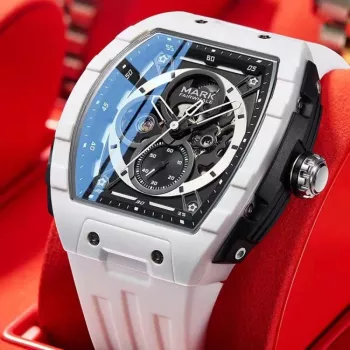 Tonneau Automatic Sport Watch: Rubber Strap Comfort Guide